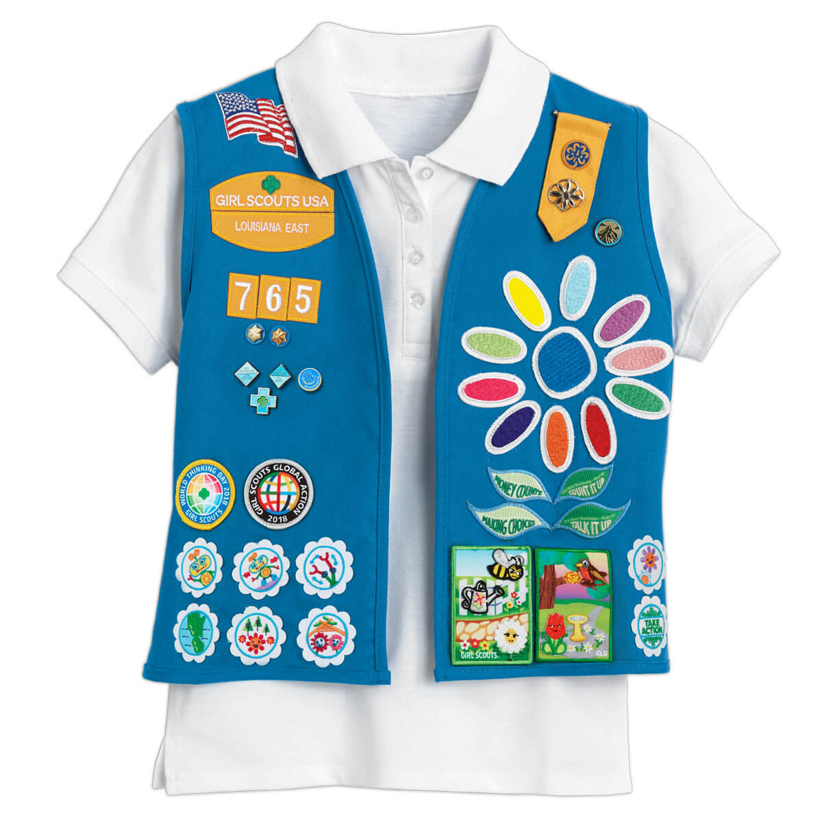 How To Iron On Girl Scout Patches (Daisy Petals) 